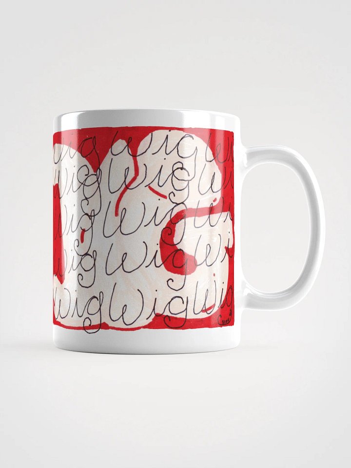 Big Wig White Glossy Mug product image (2)