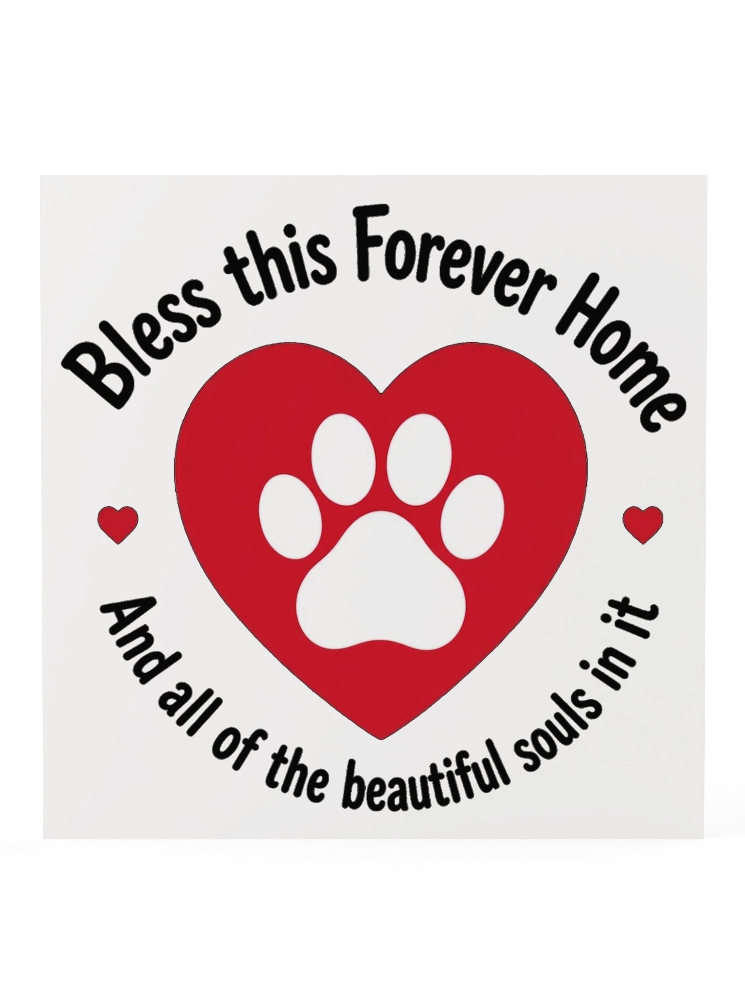 Bless This Forever Home Paw Print Poster product image (1)