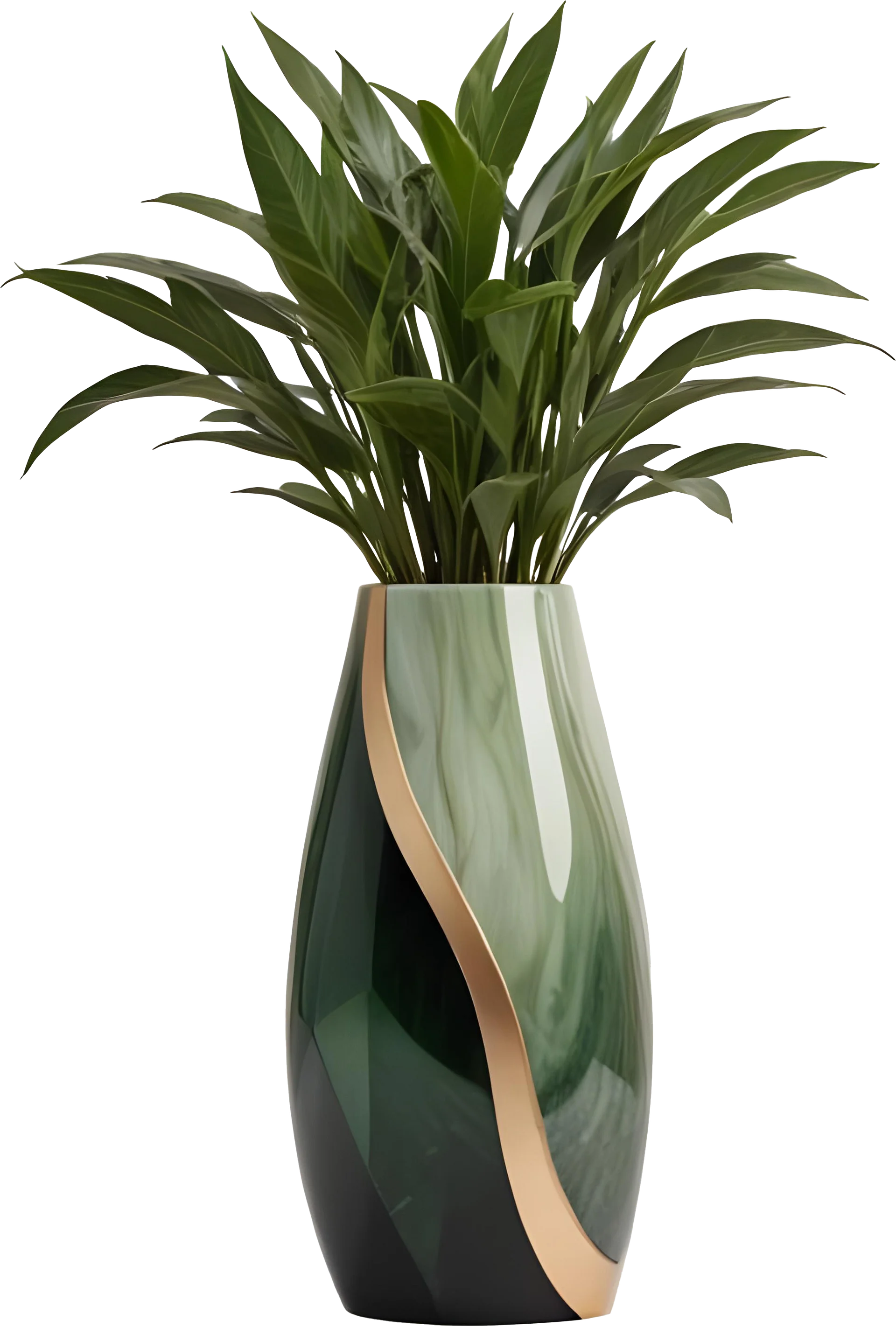 Luxe Botanique – Graceful Verdant Vase PNG product image (1)
