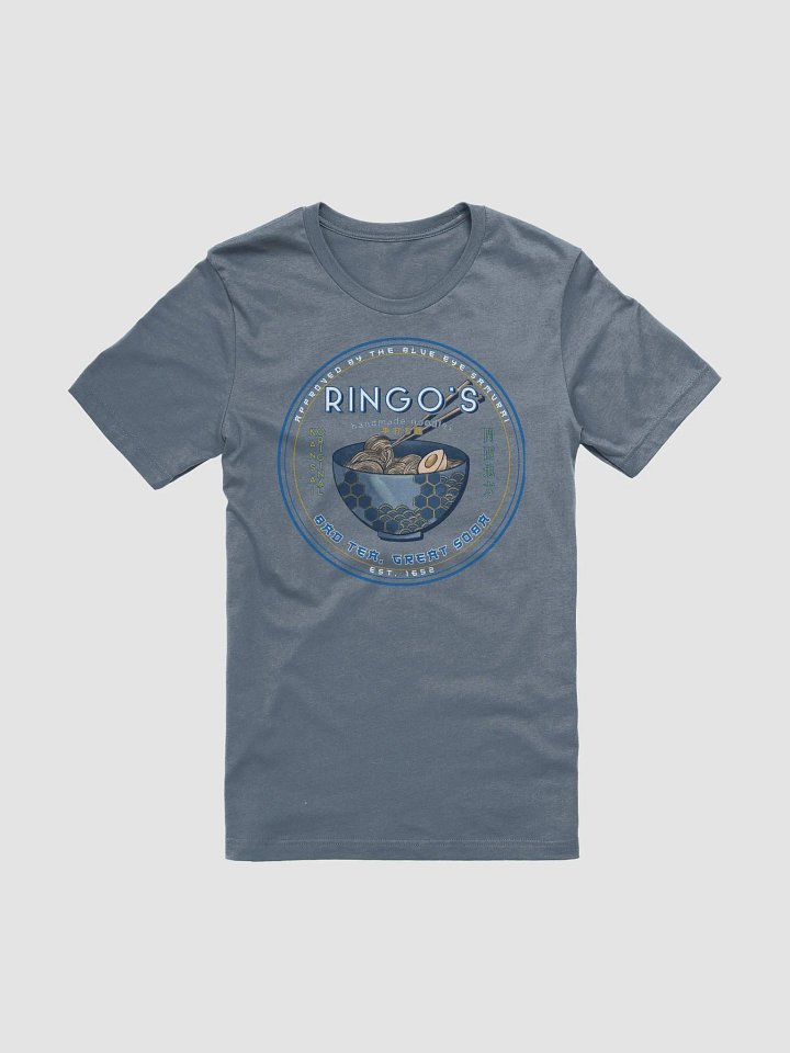 Ringo's Handmade Noodles Retro Logo T-Shirt | Blue Eye Samurai Inspired Design product image (1)
