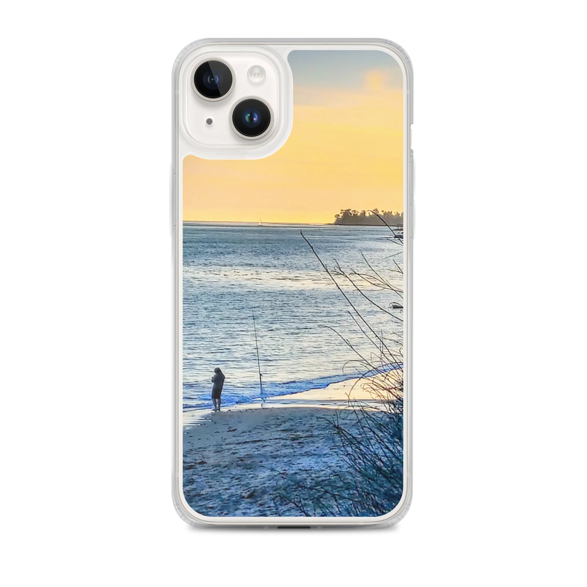 Fishing at Dusk iPhone® MagSafe® Clear Case product image (1)