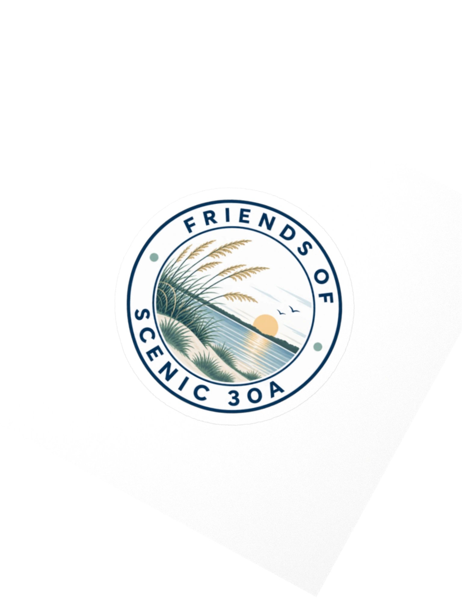 Friends of Scenic 30A Circle Seal Sticker product image (2)