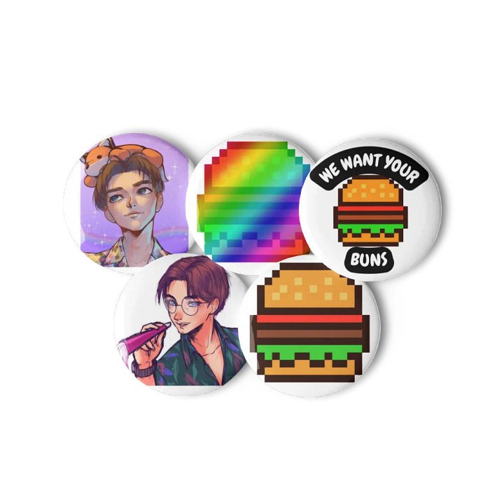 Griffy_Buns Button Collection product image (1)