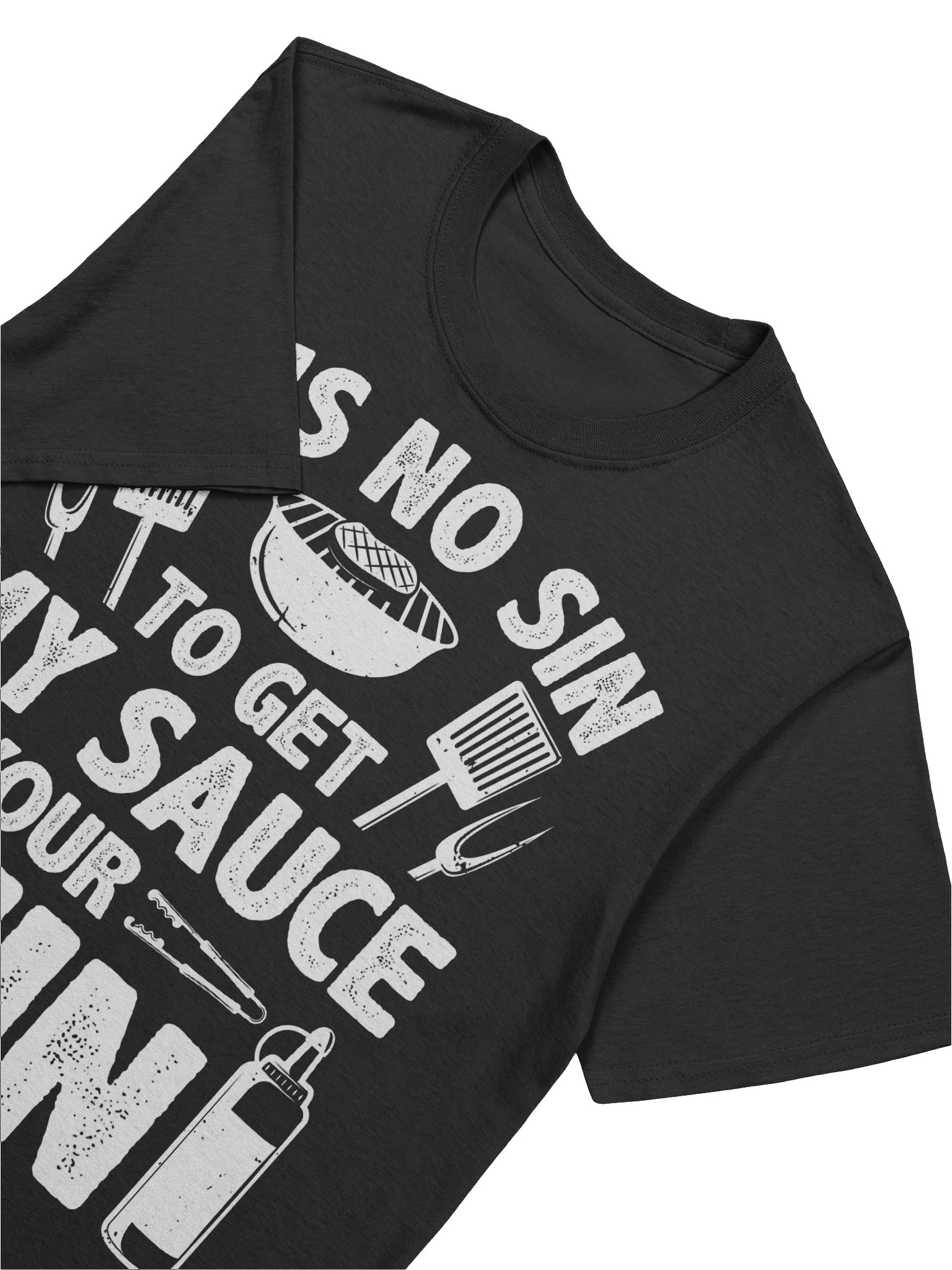 It’s No Sin to Get My Sauce on Your Chin – Gildan Softstyle Unisex T-Shirt product image (5)