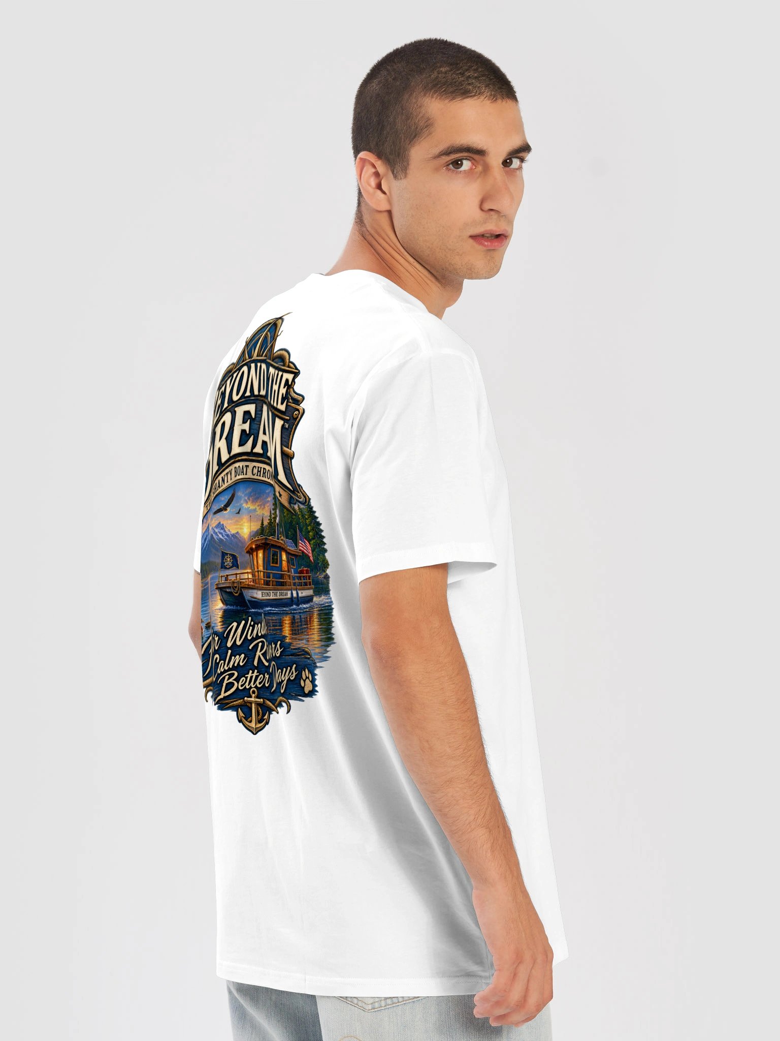 Beyond the Dream Classic Premium T-Shirt – White product image (8)