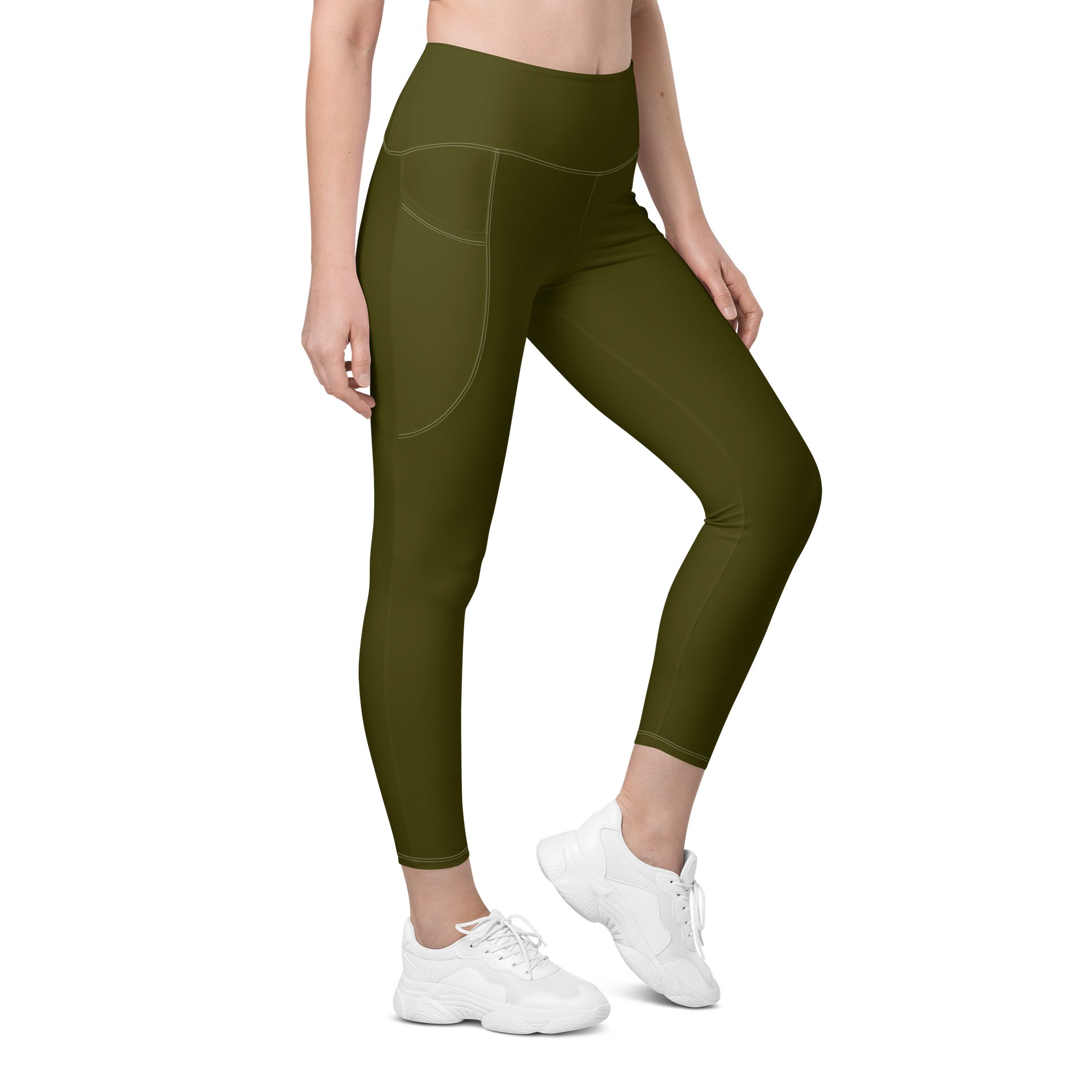 Green Leggings with Pockets product image (4)