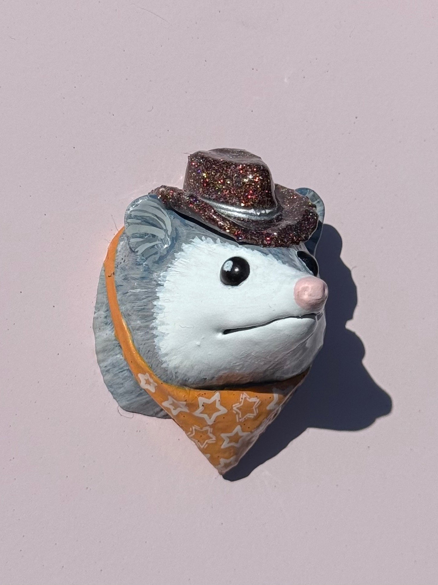 Hand-Painted Possum Magnet (Brown) product image (1)