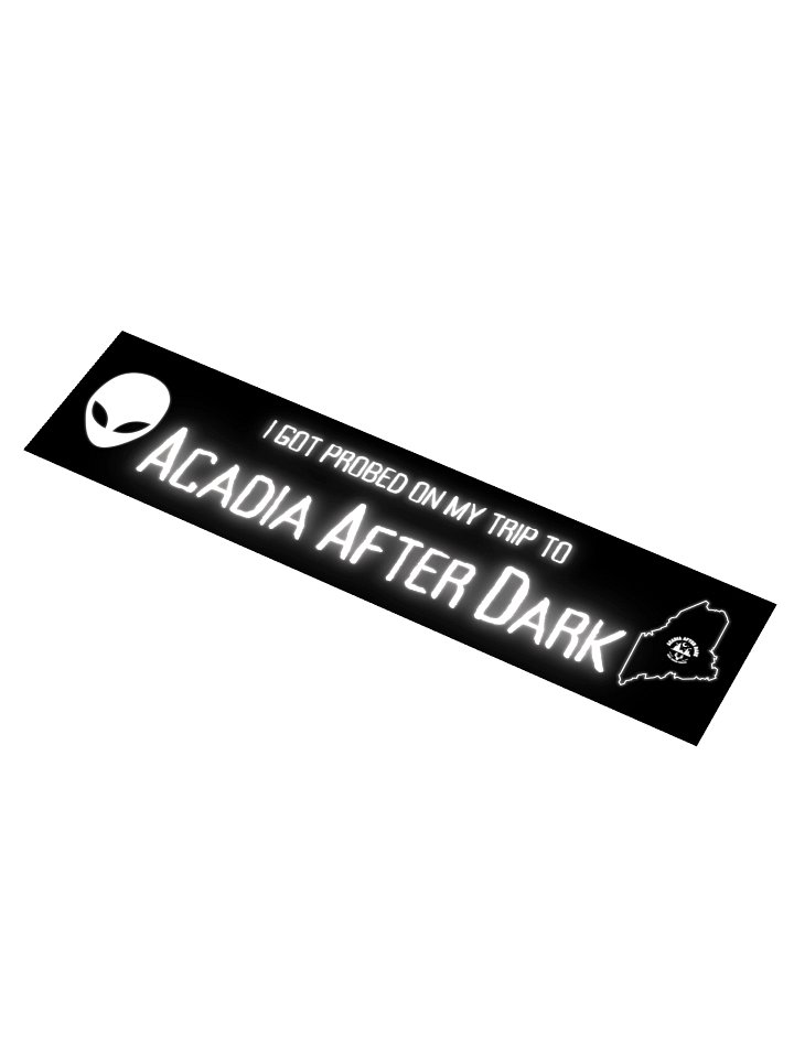 Acadia After Dark Experience Alien Bumper Sticker product image (1)