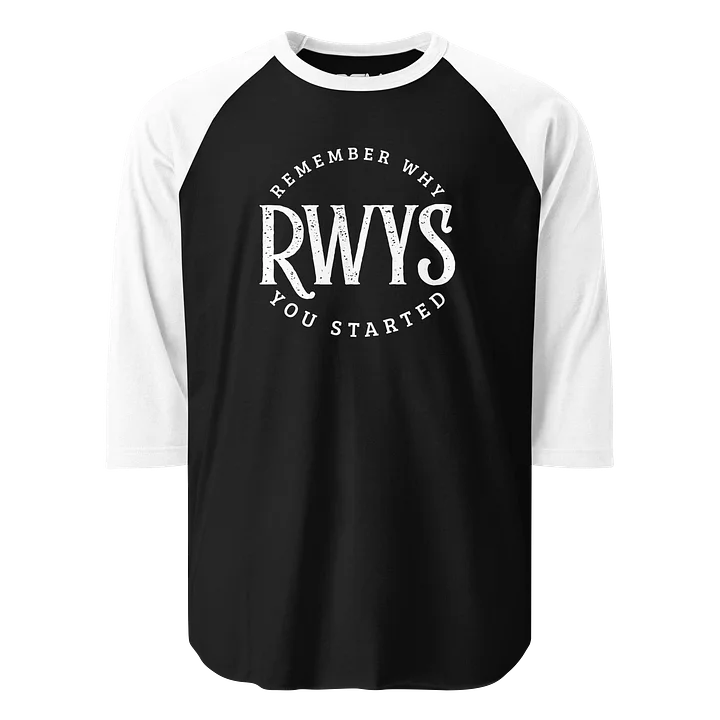 RWYS Circle Motivation Raglan Black Tee product image (1)
