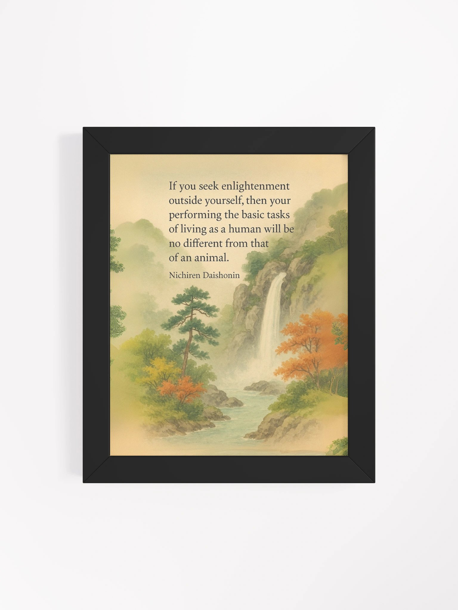 Nichiren Daishonin Inspirational Quote Wall Art – Enlightenment Within product image (4)