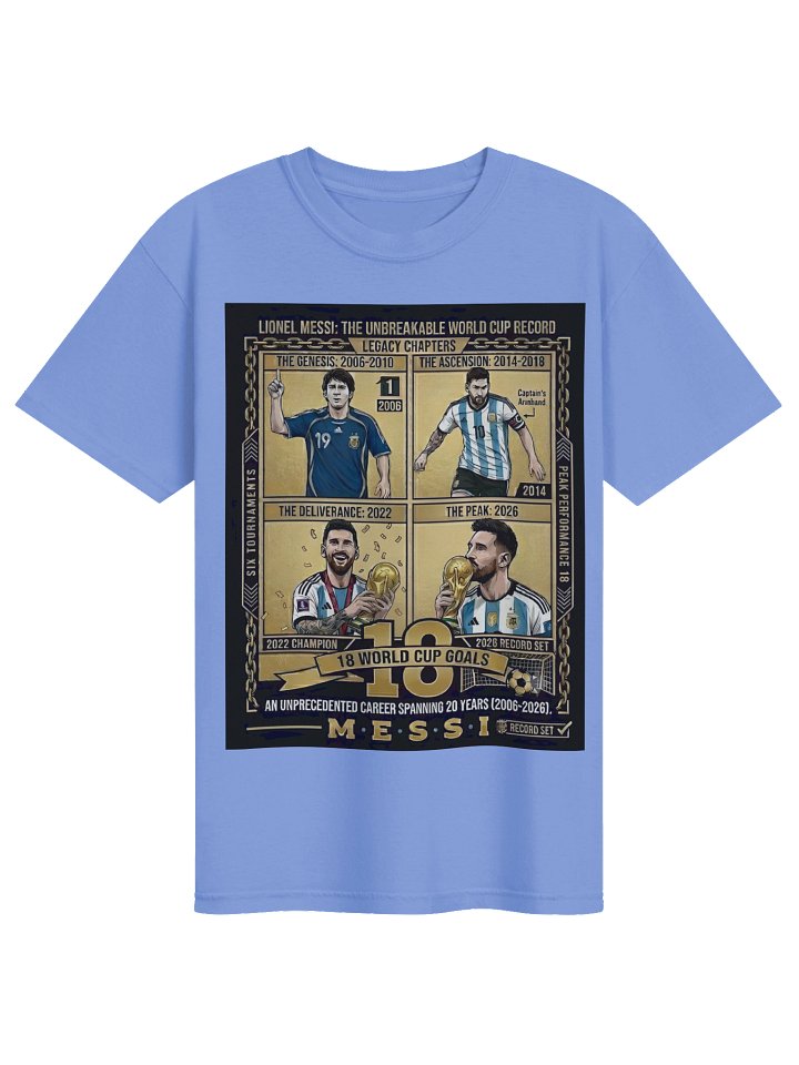 Messi 18 Goals T-Shirt - All Time World Cup Top Scorer Graphic Tee product image (10)