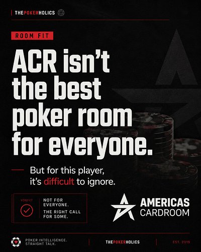 ACR is not the best poker room for everyone—and that is exactly why choosing based on the headline offer alone is a mistake.
...