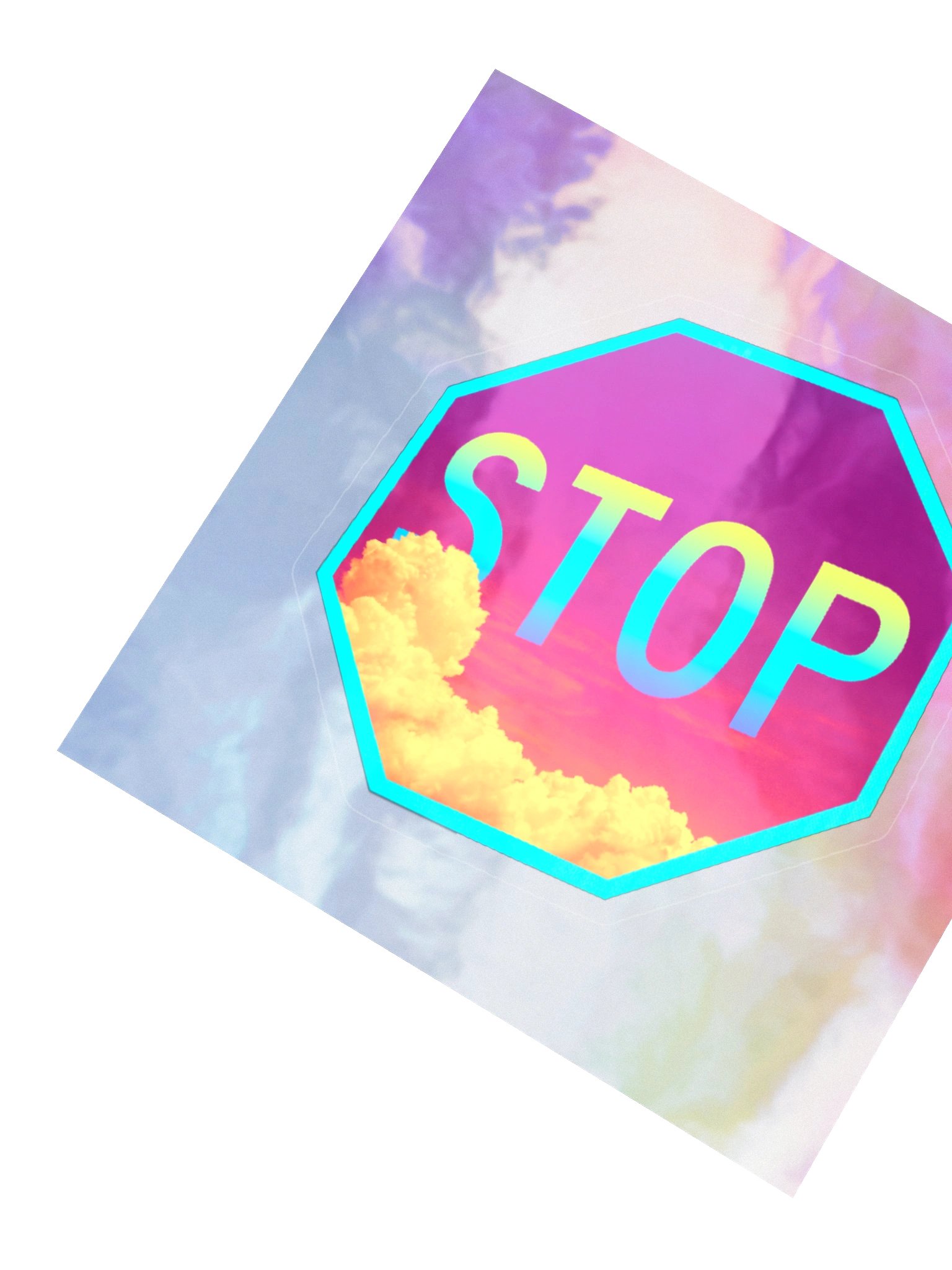 Stop Sign Clouds (Sticker) product image (5)