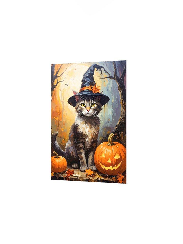 Halloween Cat with Pumpkins product image (2)