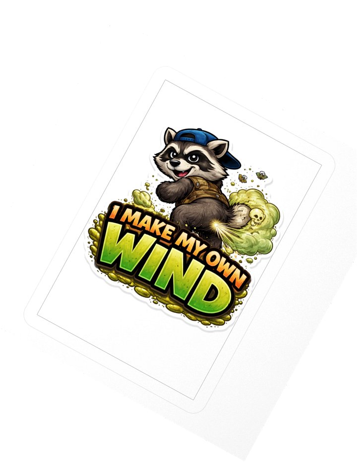 trashy the racoon i make my own wind product image (8)