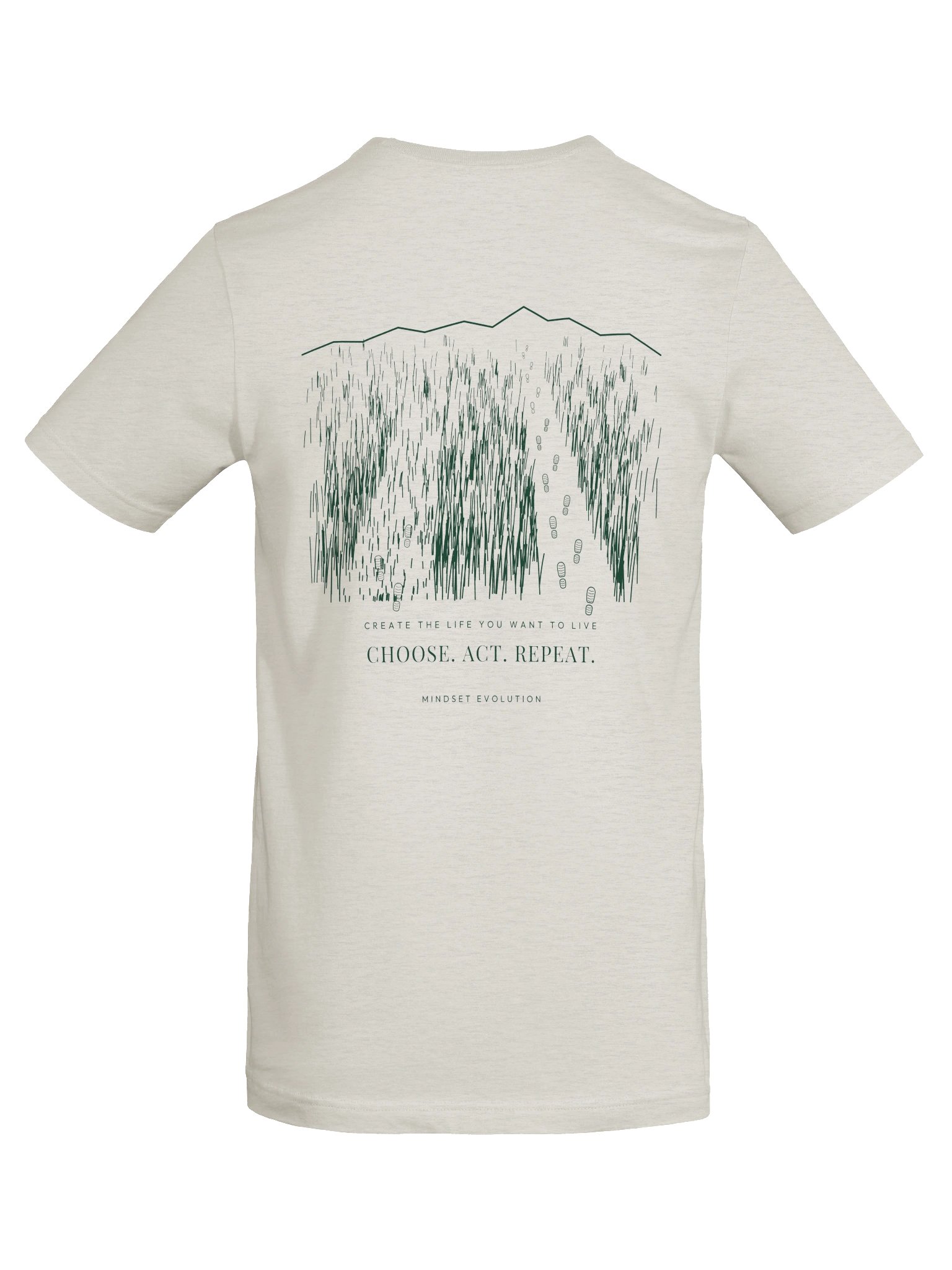 Mindset Evolution — The Consistency Tee (Heather Dust) product image (6)