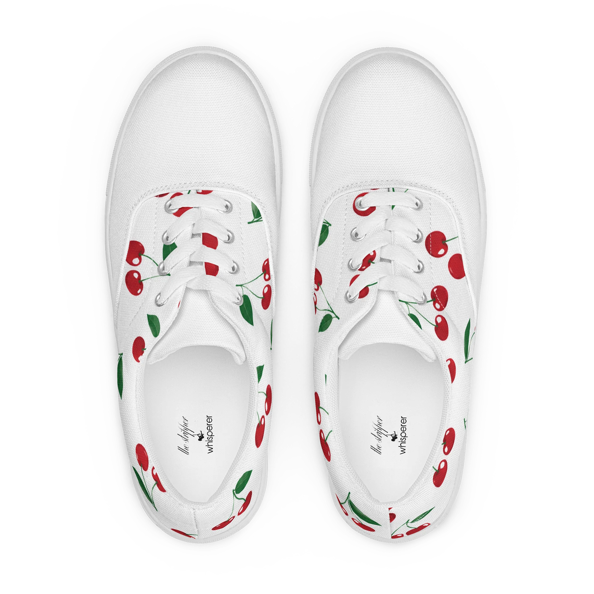 womens cherry canvas shoes product image (1)