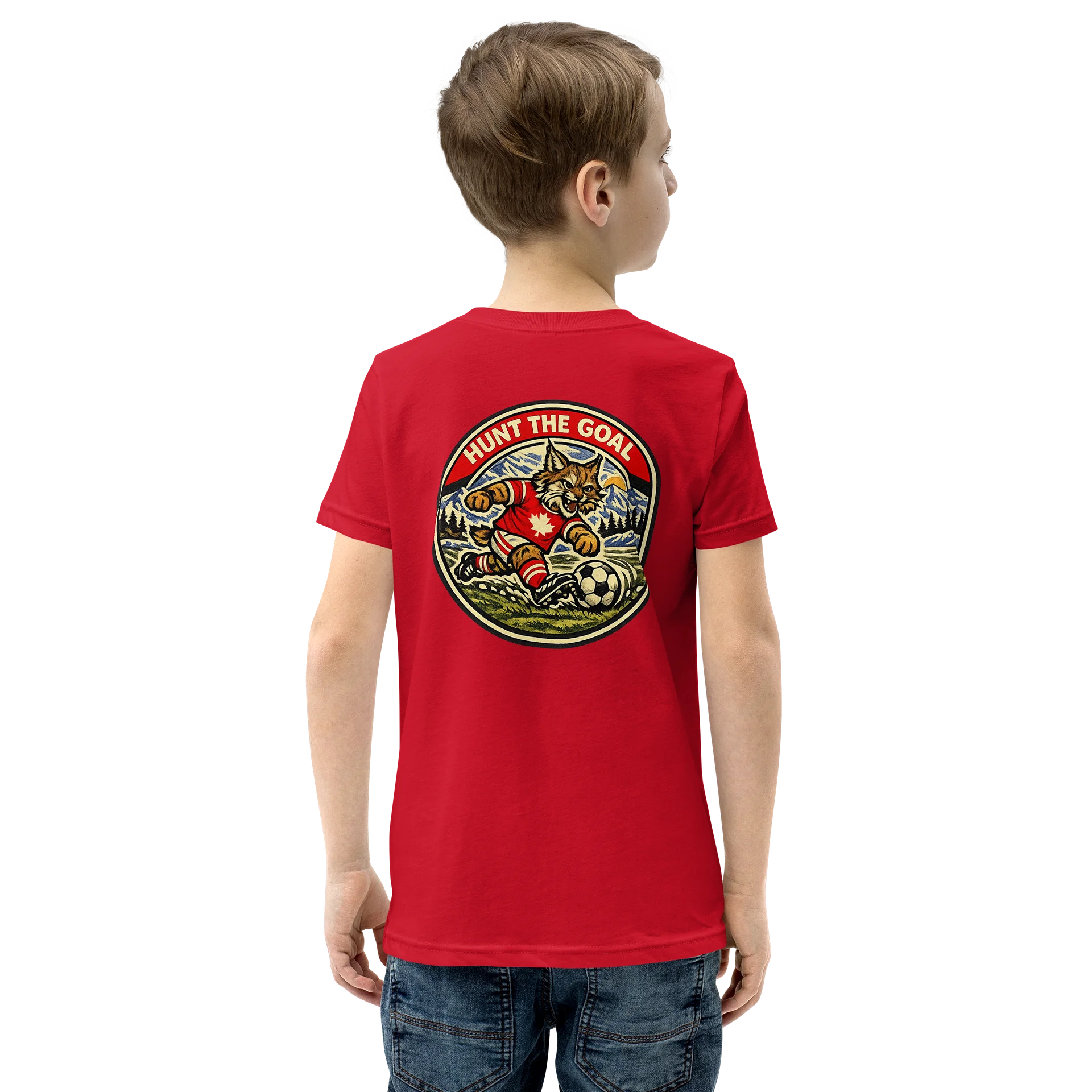 Lynx Soccer Player T-Shirt for Kids | The Wild Games product image (26)