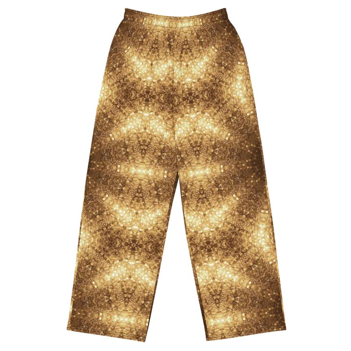 Gold Disco Kaleidoscope Wideleg Pants product image (2)