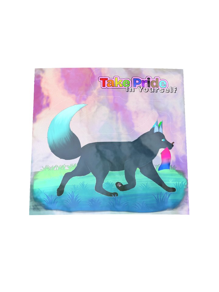 Bisexual Flag - Take Pride In Yourself 2pc. HoloSticker product image (1)