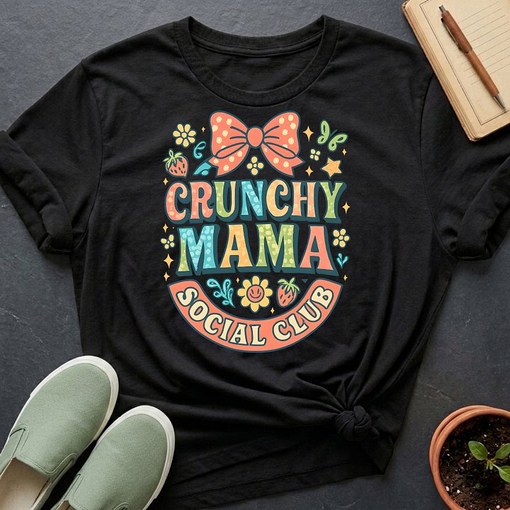 Crunchy Mama Social Club Organic T-Shirt product image (1)