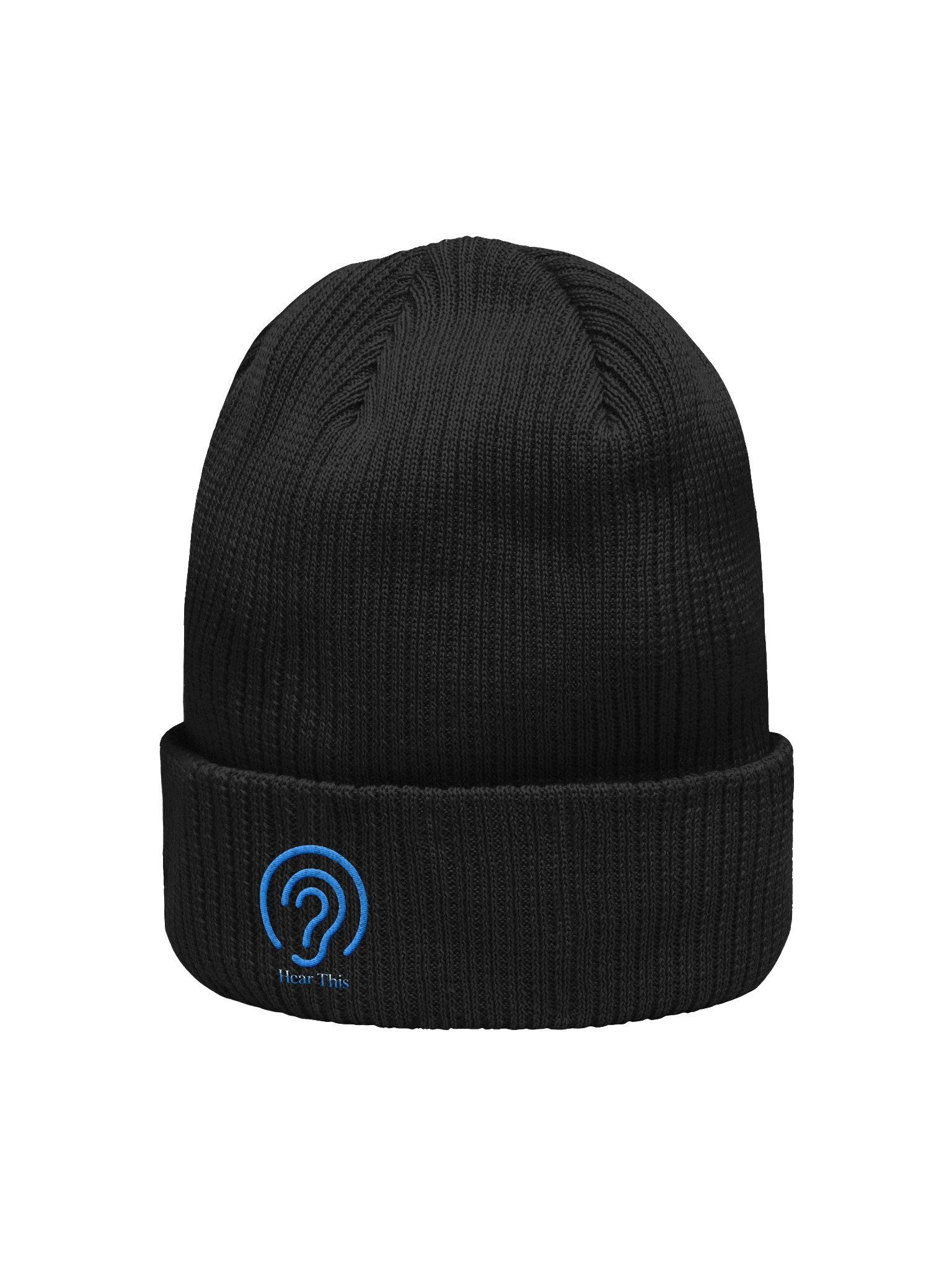 Organic Ribbed Beanie - Embroidered product image (2)