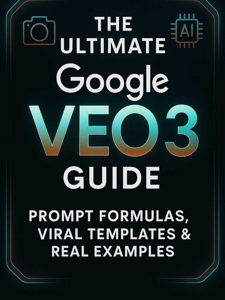Ultimate Google VEO 3 Prompt Guide for VIRAL Videos product image (1)