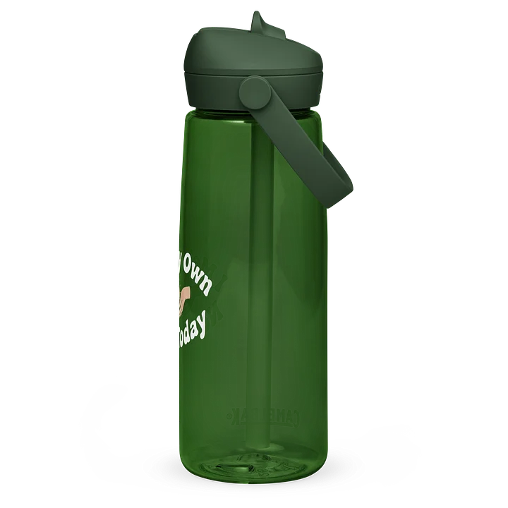 “I Met My Own Needs Today” Green water bottle product image (2)