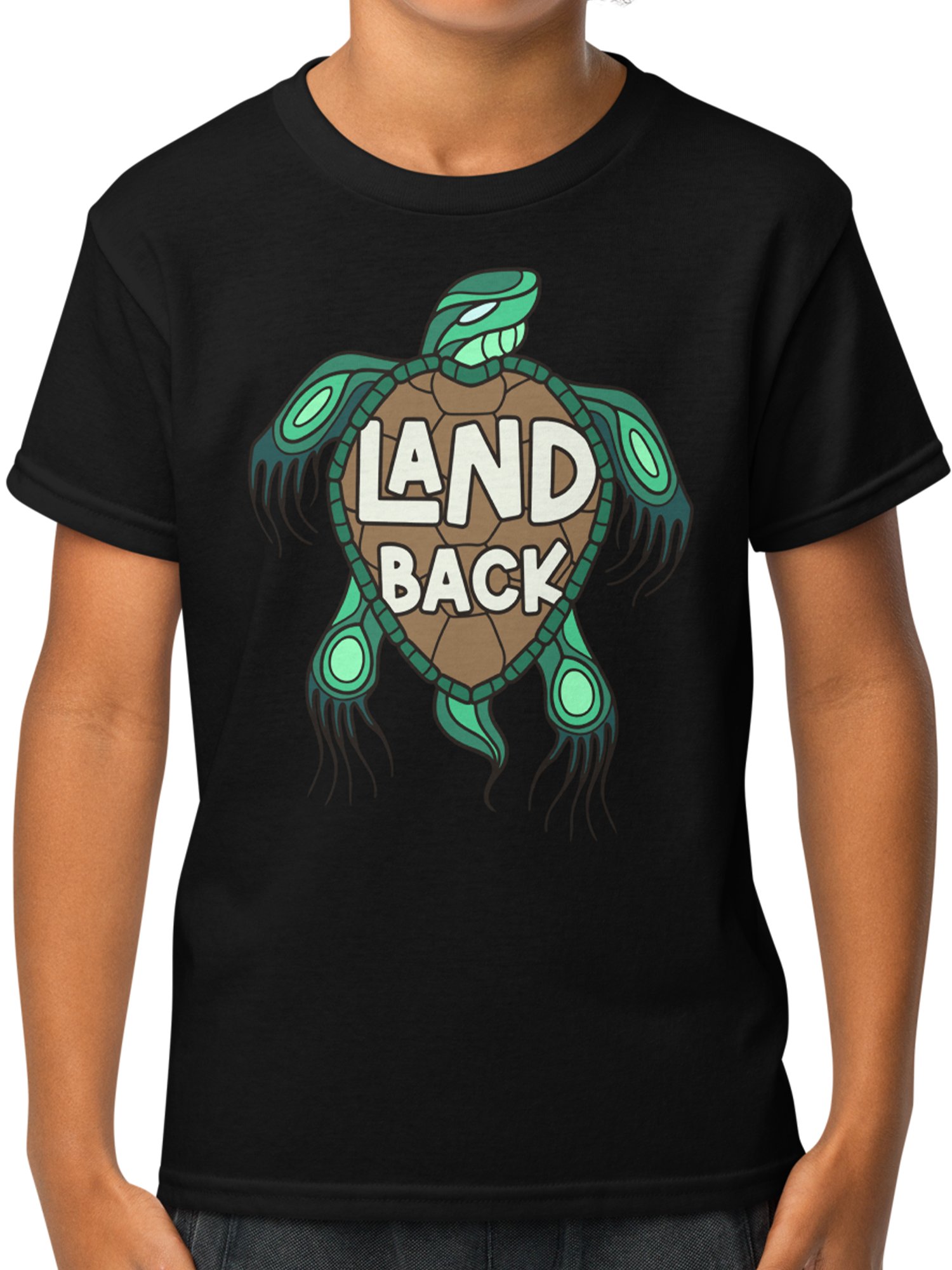 Land Back Turtle | Youth T-Shirt product image (1)