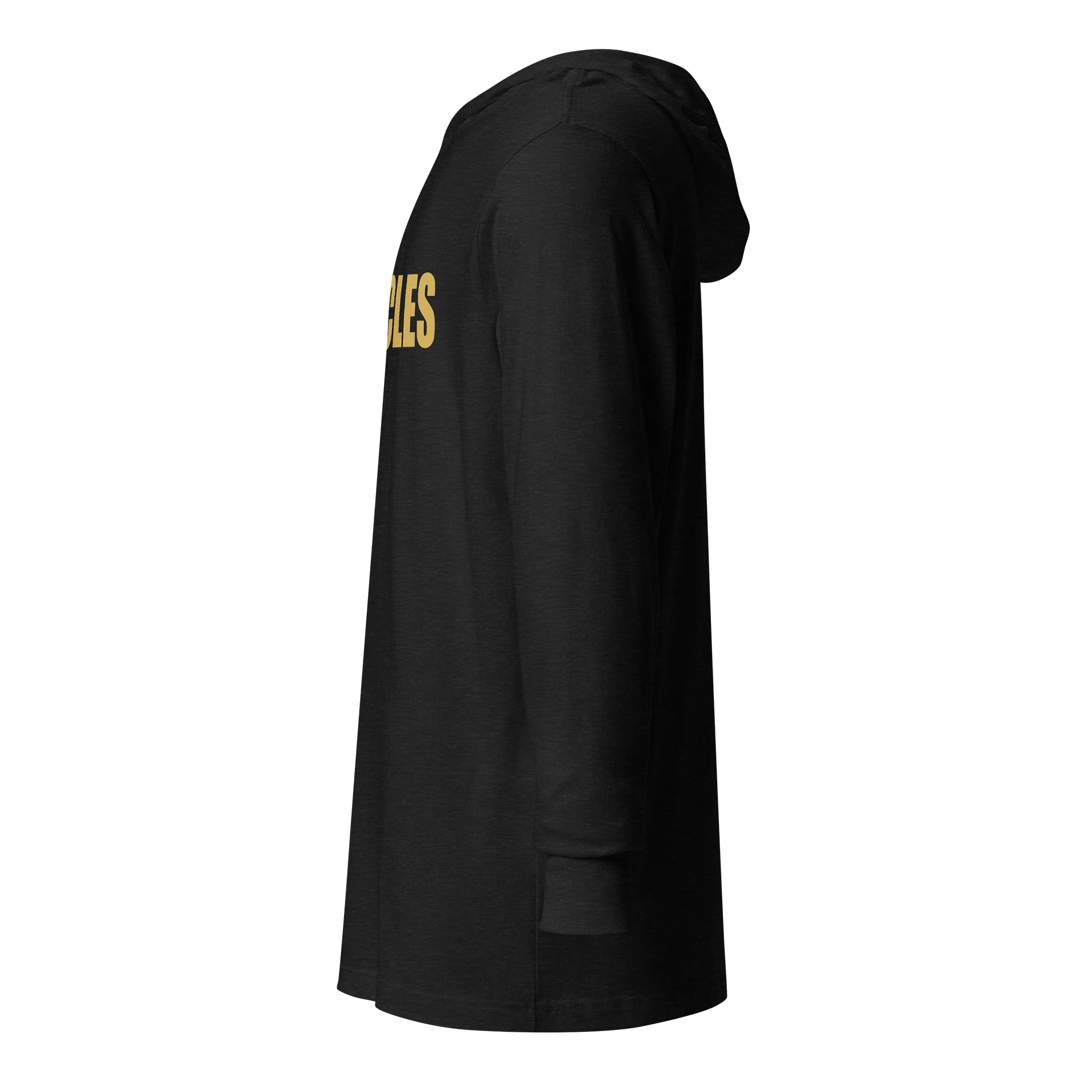 The "Muscles Ain't Free" Minimalist Gold Lightweight Hooded Tee product image (4)