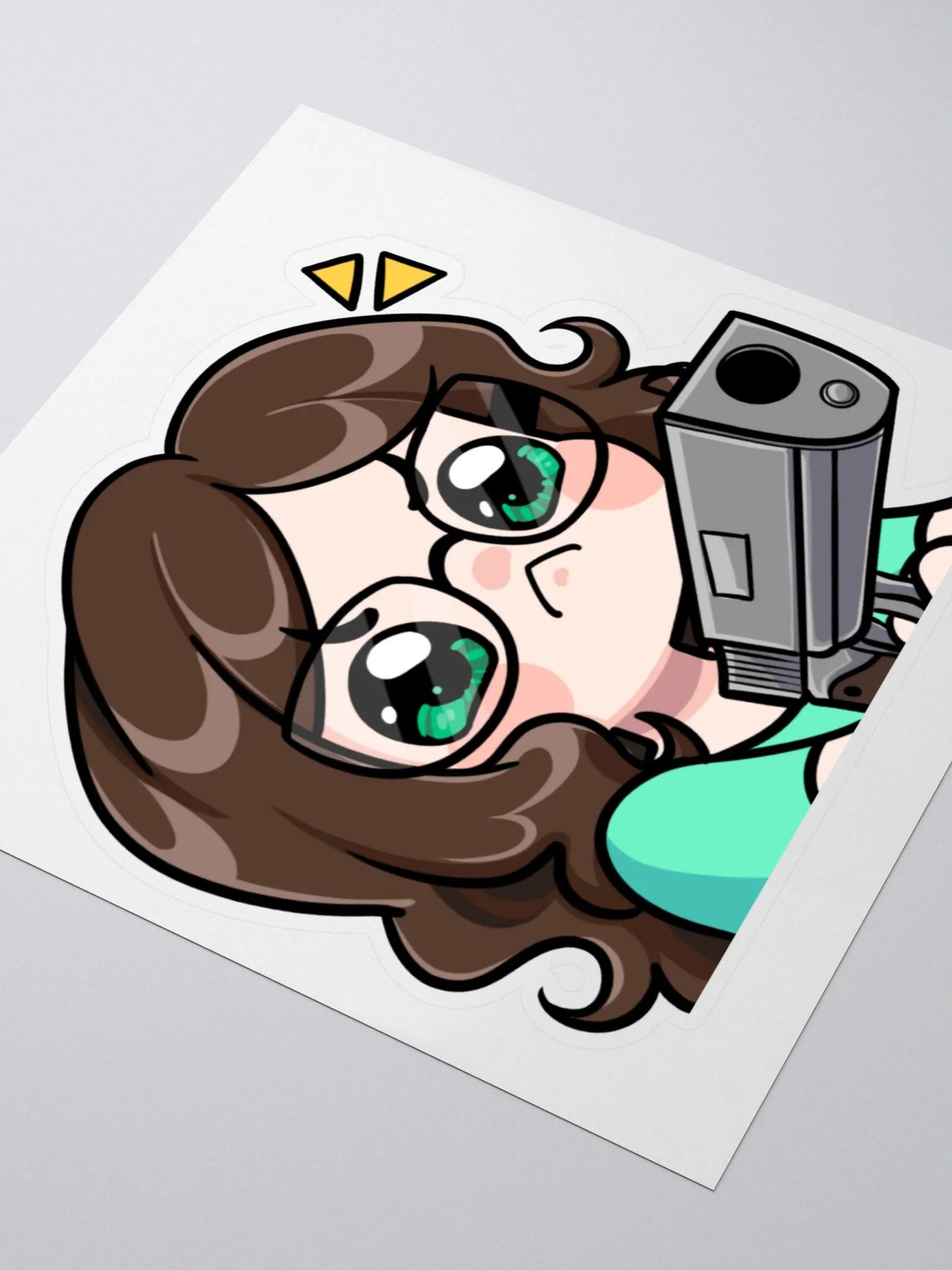 Pew Large Kiss-Cut Sticker product image (3)