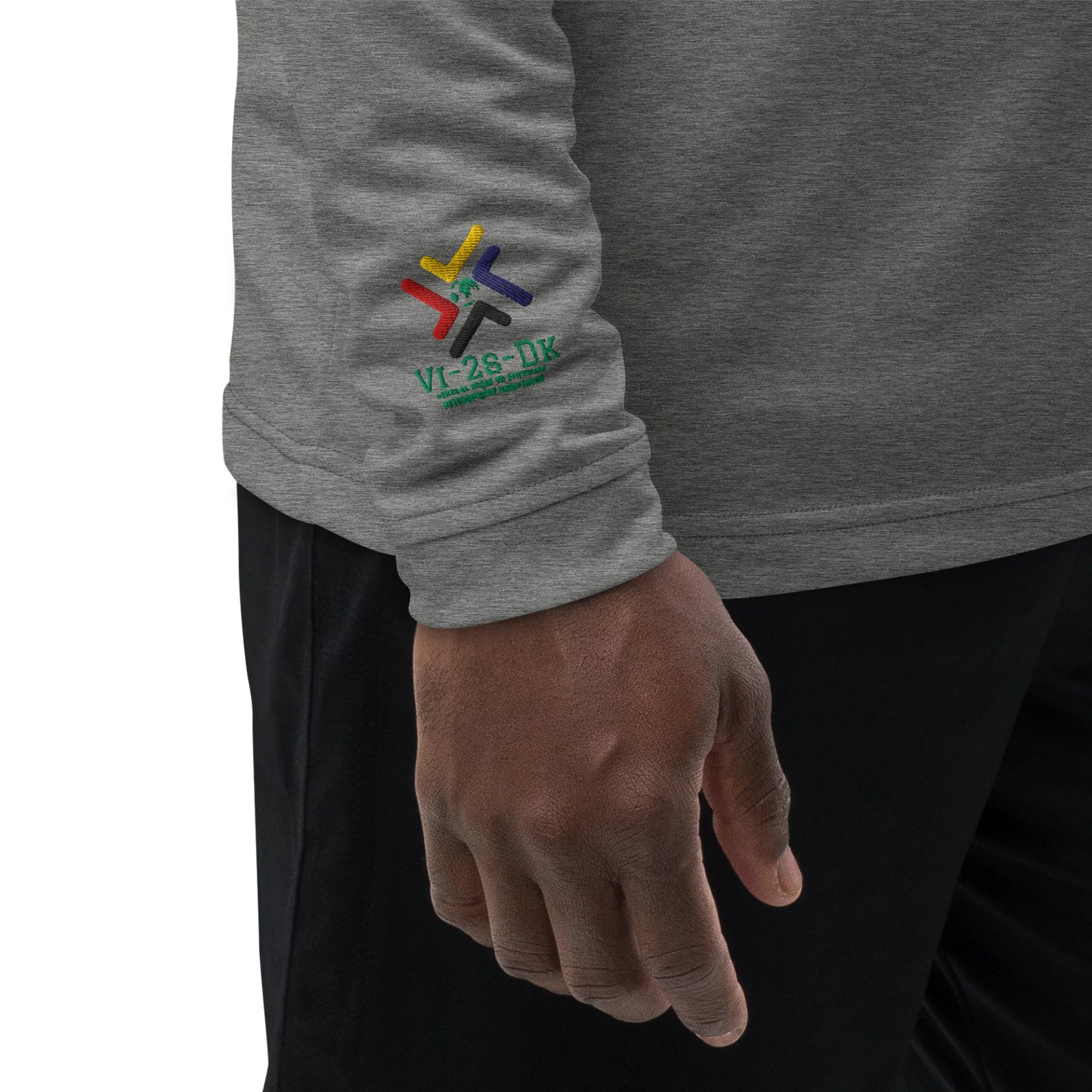 Inspire, Educate, Empower Global Vi-2s-Dk Logo Quarter-Zip Pullover product image (20)