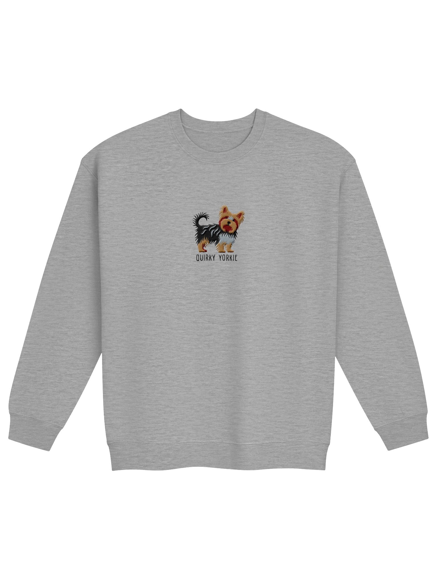 Quirky Yorkie Sweatshirt (Embroidered) of a Yorkshire Terrier(2) product image (4)