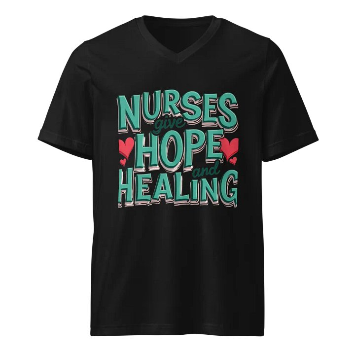 Hope and Healing Nurses V-Neck Tee product image (1)