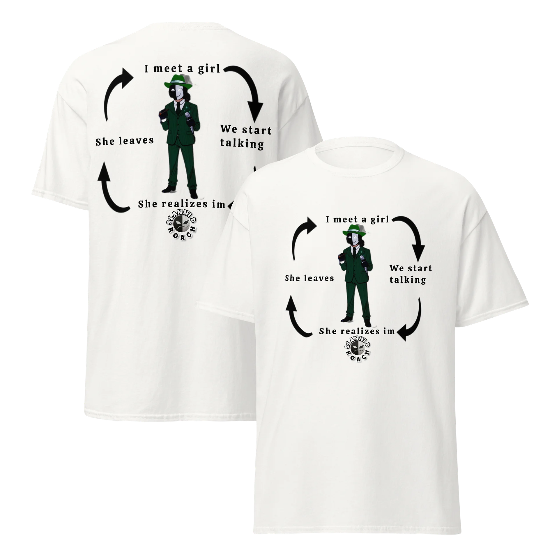 Limited time Slanni D Roach "I meet a girl" Graphic Tee product image (96)