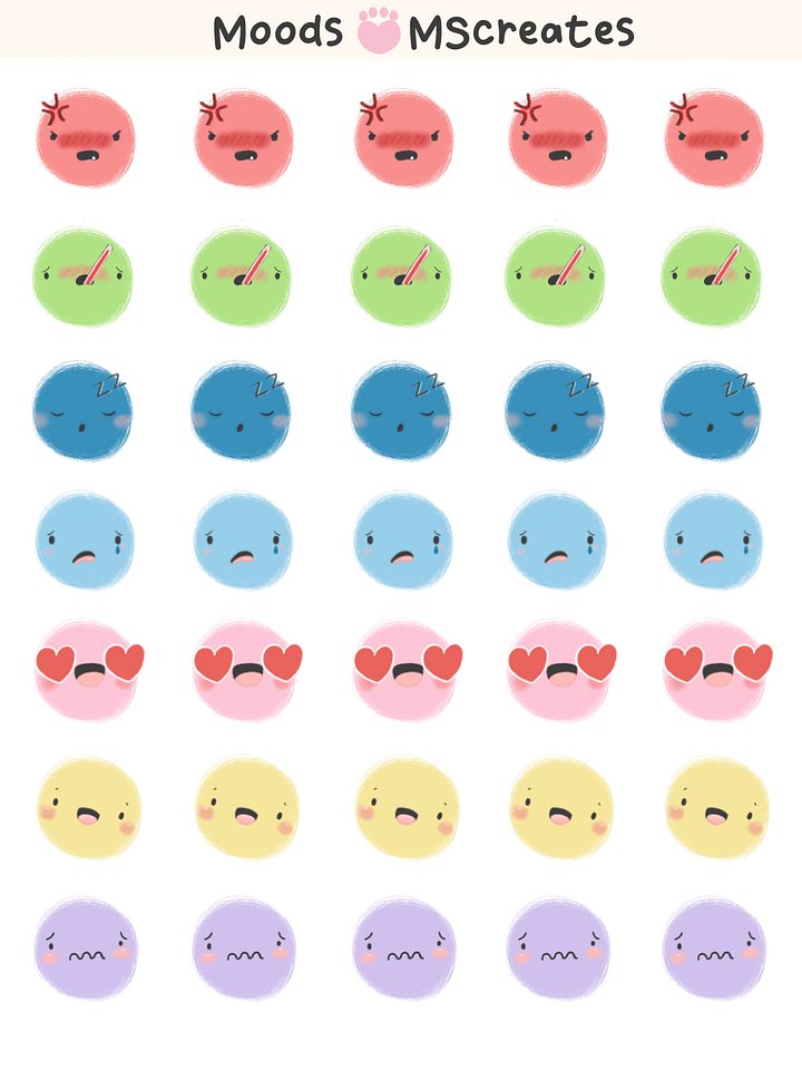 Mood Tracker Sticker Sheet product image (1)