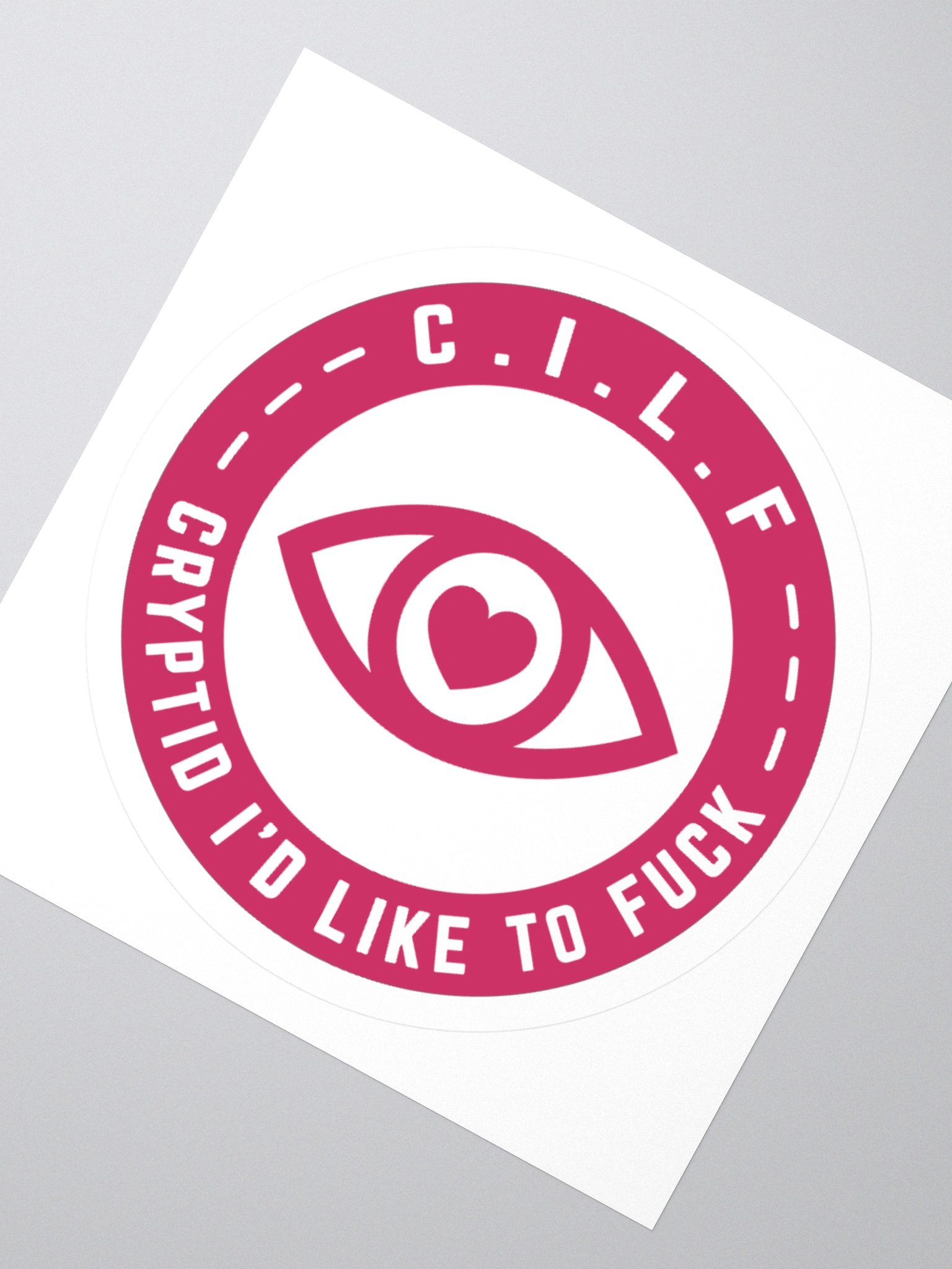 CILF (NSFW Version) Hot Pink - Sticker product image (4)