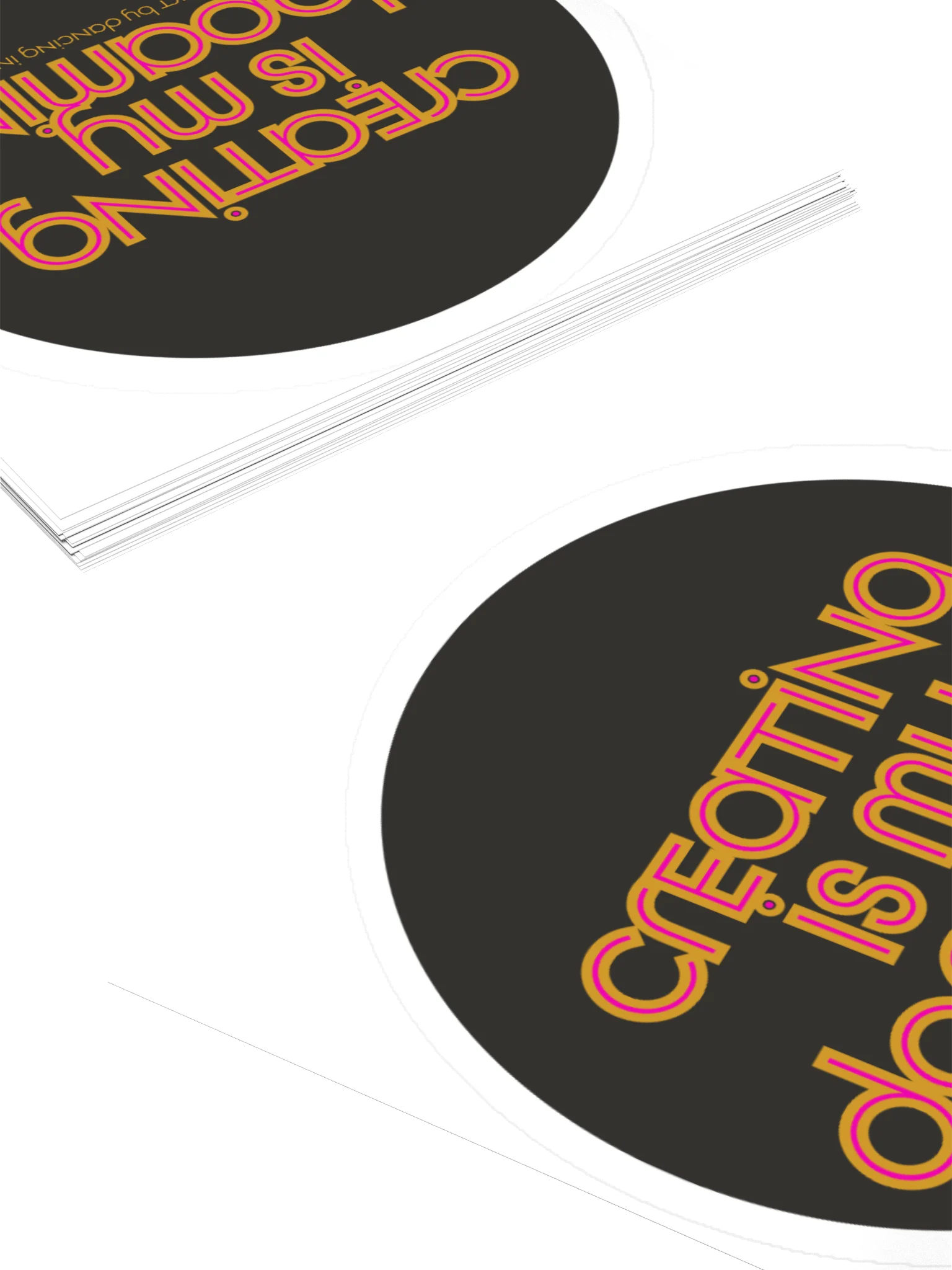 'creating is my dopamine' sticker | GOLD product image (4)
