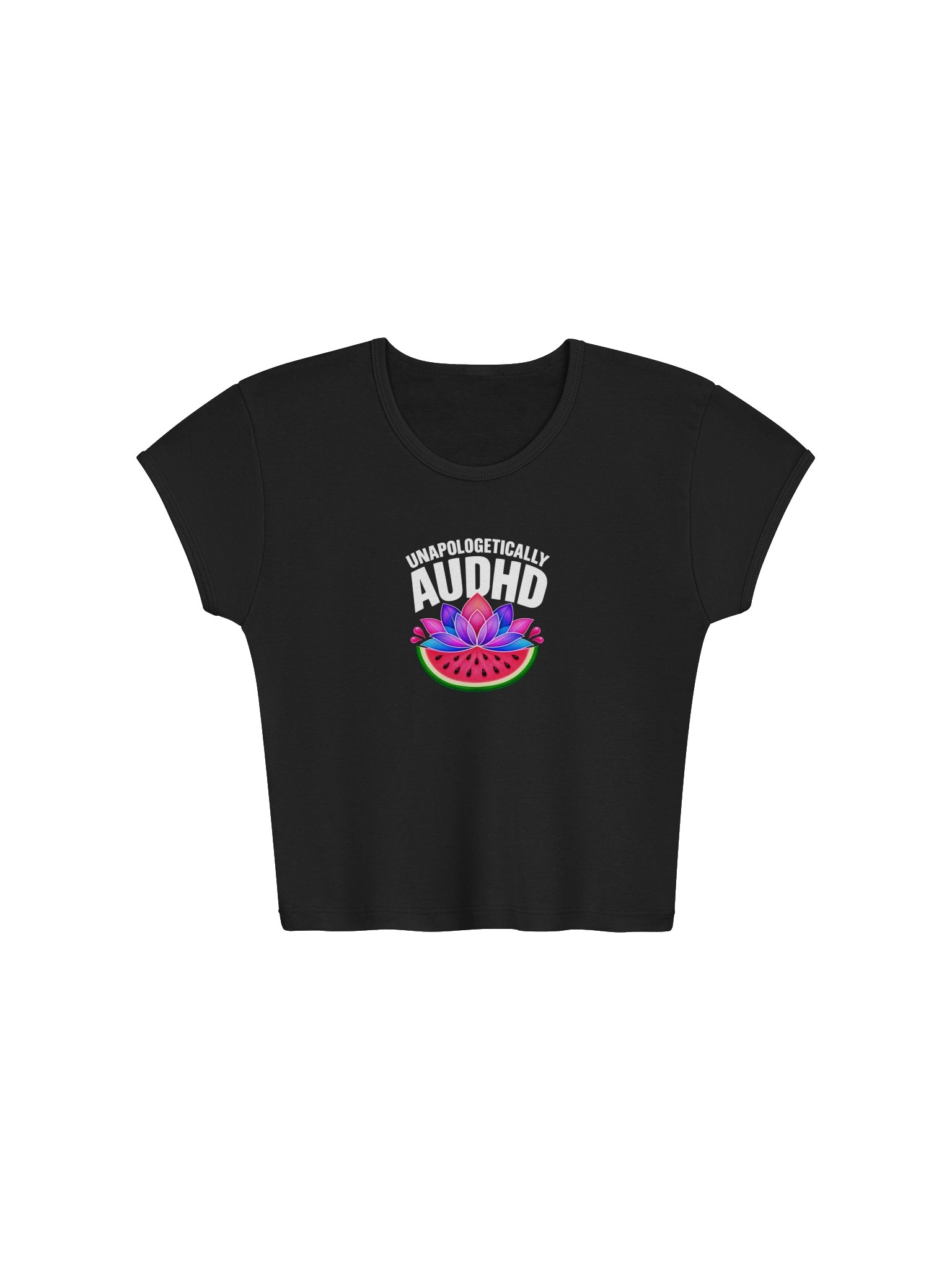 "unapologetically AuDHD" Crop Tee product image (1)