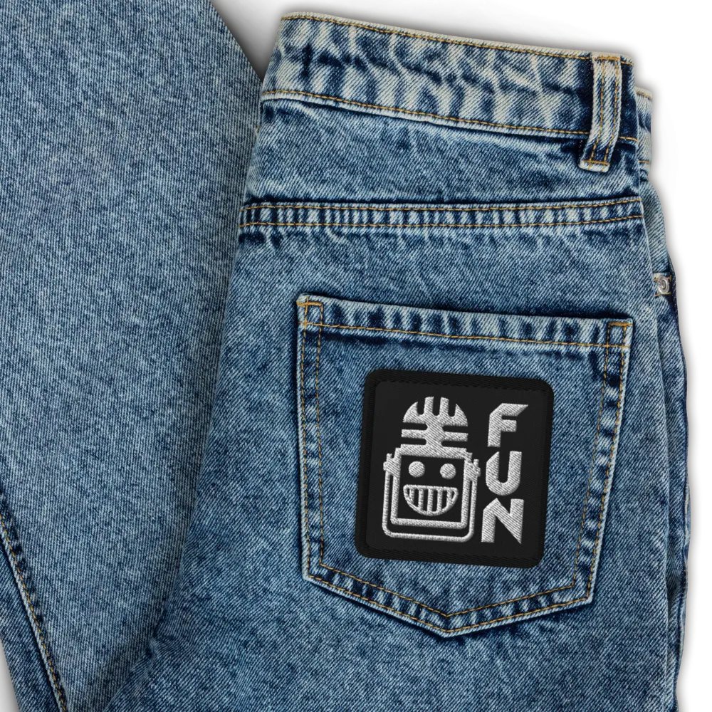 FUN Square Embroidered Patch product image (3)