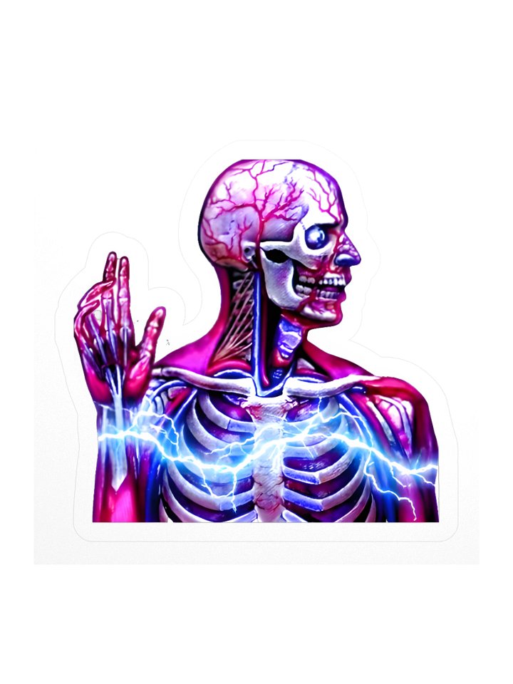 "LATERALUS" Neon Anatomy Kiss-Cut Sticker product image (1)