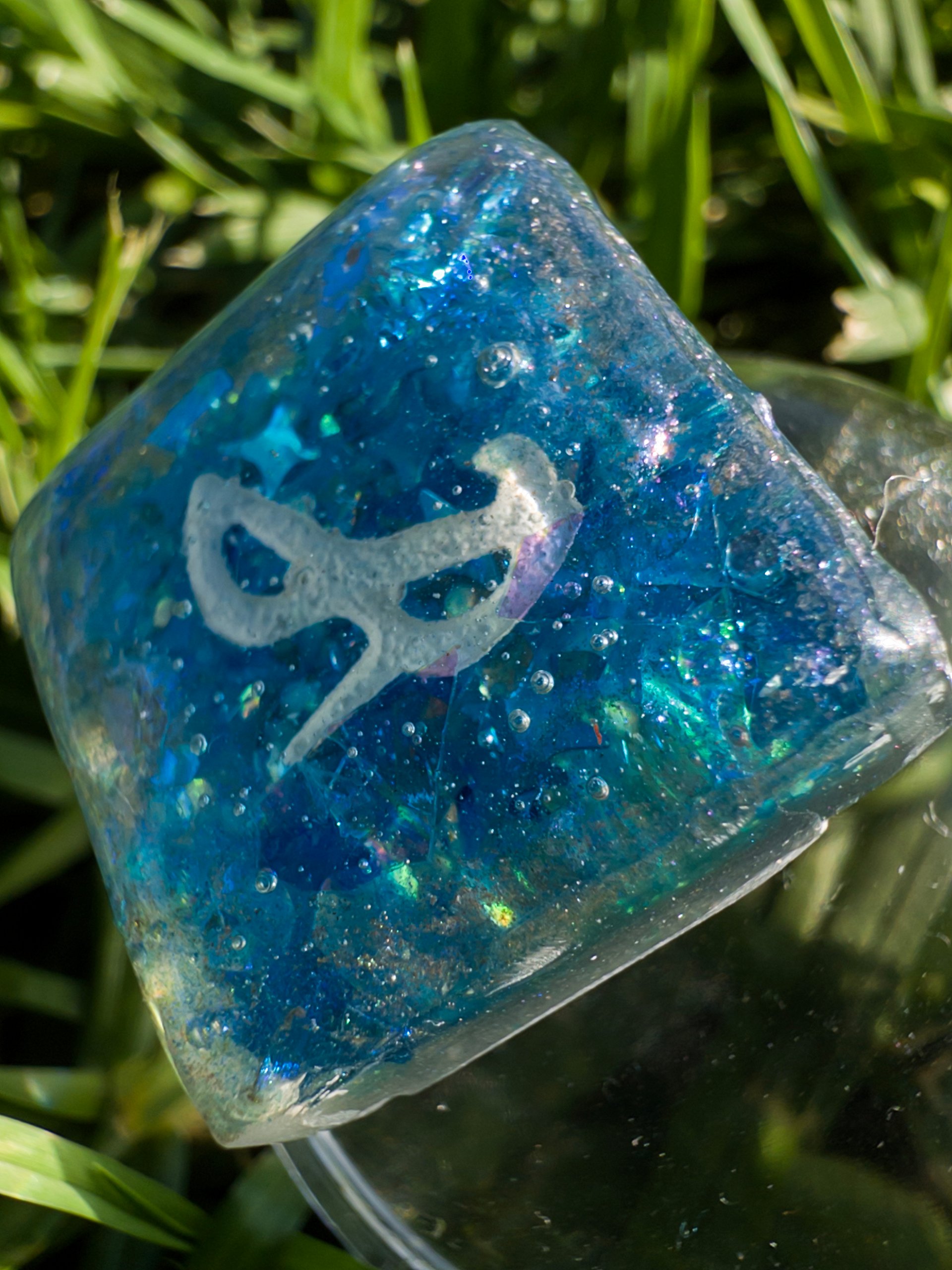 Holographic Sparkle Blue Mage Job Stone - Ready to Ship product image (3)