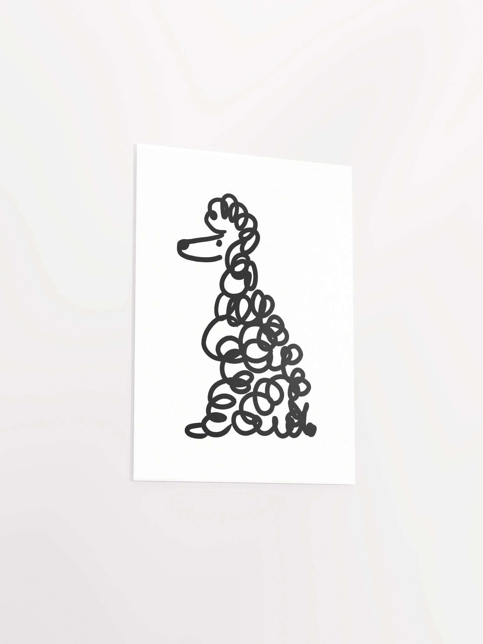 Poodle doodle art print product image (22)