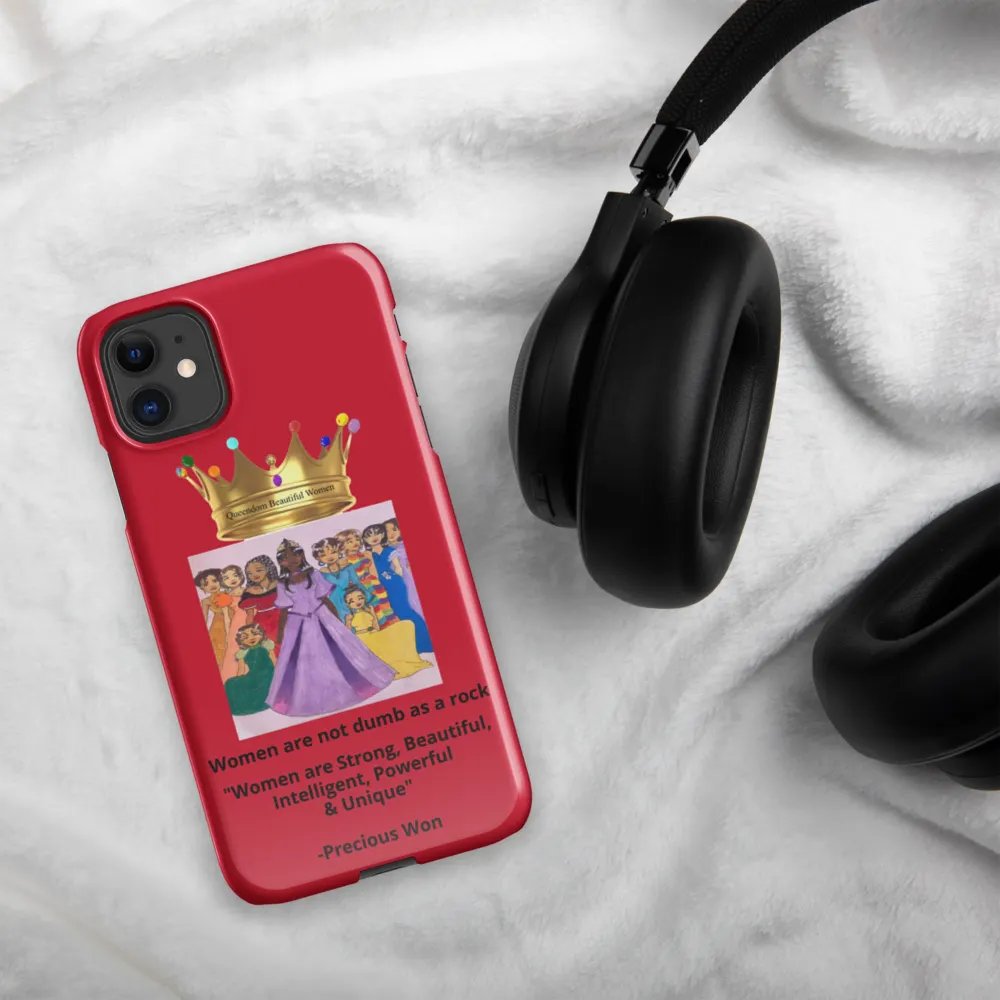 Queendom Beautiful Women iPhone® Snap Case (Queens-Red) product image (4)