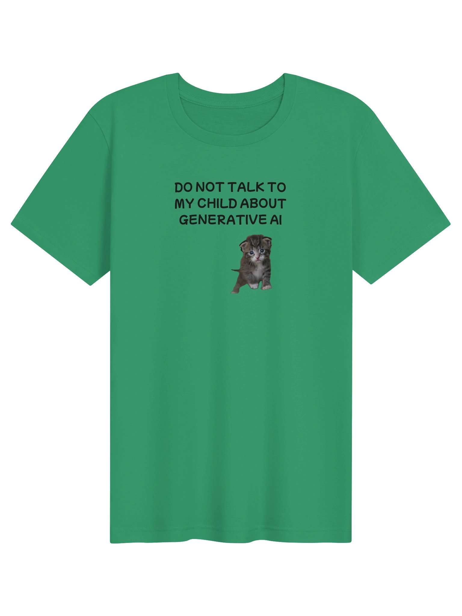 Don't talk to my child about generative AI supersoft t-shirt product image (1)