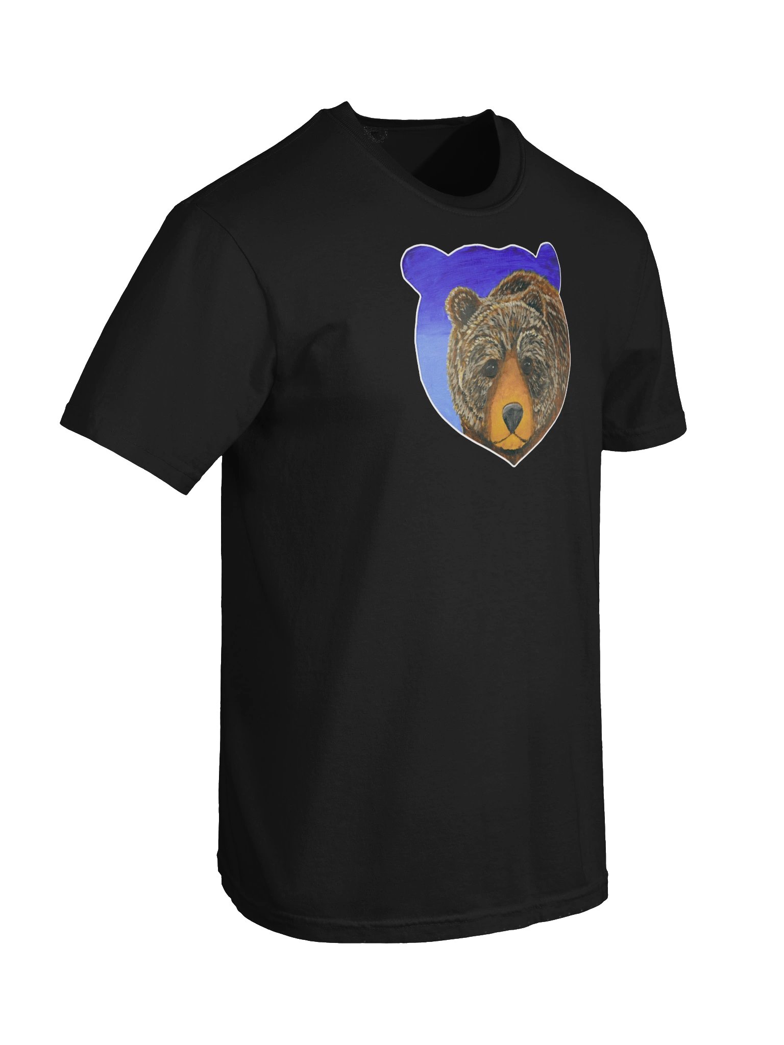 Bear Portrait Painting Print - Comfort Colors Tee product image (6)