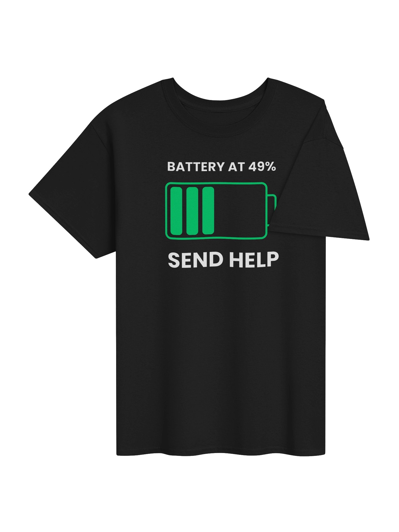 Battery At 49%. Send Help | Heavy Cotton Tee product image (6)