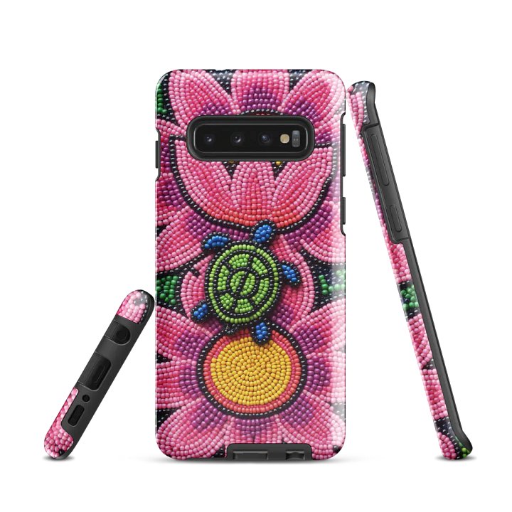 Turtle and Flowers Faux-beaded Samsung® Case product image (1)