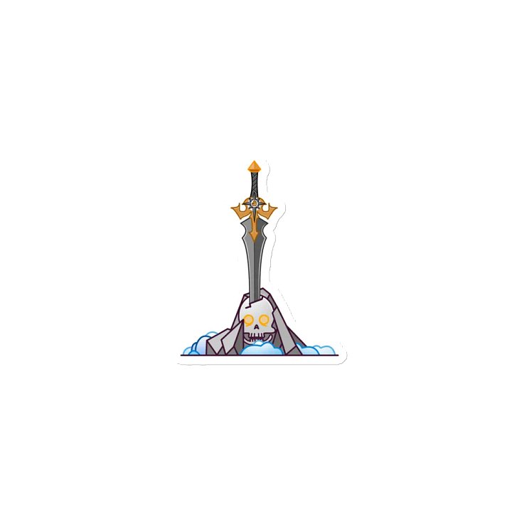 Sword in the Skull - Argent Variation - Magnet product image (1)