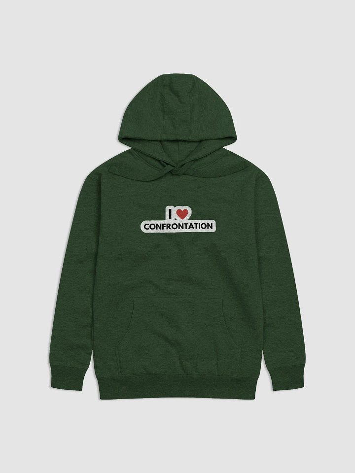 I <3 Confrontation (bubble design) printed heavyweight hoodie product image (2)